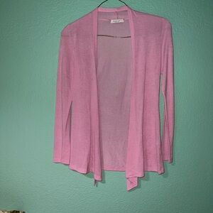 Chris & Carol Light Pink Open-Front Women's Cardigan